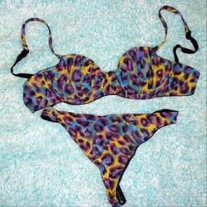 VS Vintage Peacock Bra & G-string